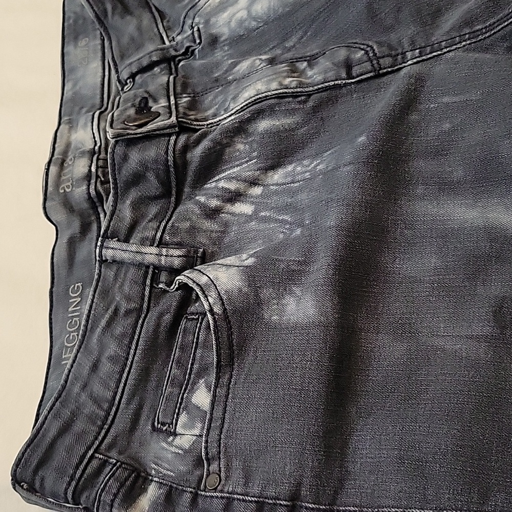 ANA Women's Jegging Gray Tie Dye Jeans Mid-Rise Size 28 - Picture 11 of 12